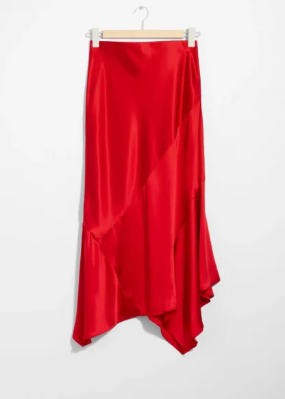 Asymmetric Satin Midi Skirt | & Other Stories Shop