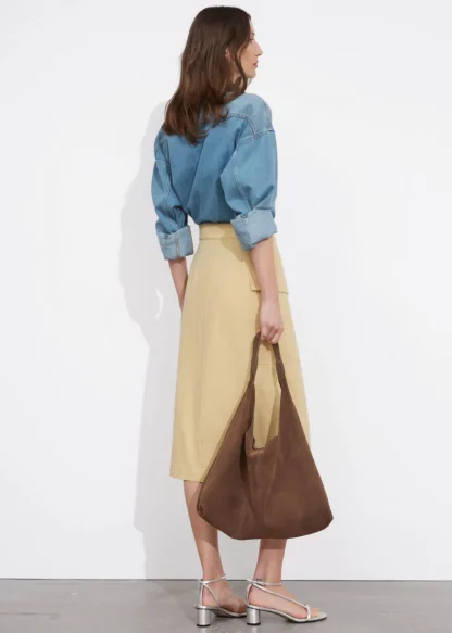 Asymmetric Wrap Midi Skirt | & Other Stories Clearance