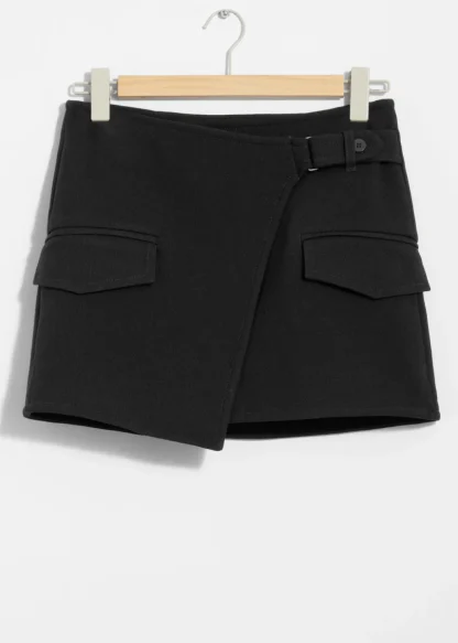 Asymmetric Wrap Mini Skirt | & Other Stories Hot