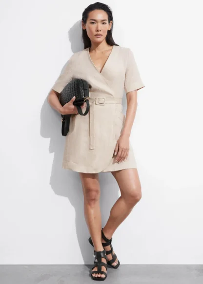 Belted Linen Mini Dress | & Other Stories Online