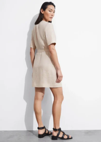 Belted Linen Mini Dress | & Other Stories Online