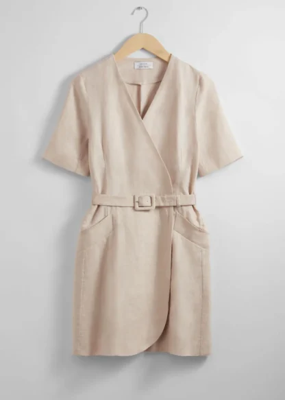 Belted Linen Mini Dress | & Other Stories Online