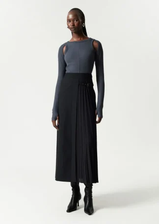 Belted Pleated Maxi Skirt | & Other Stories Shop