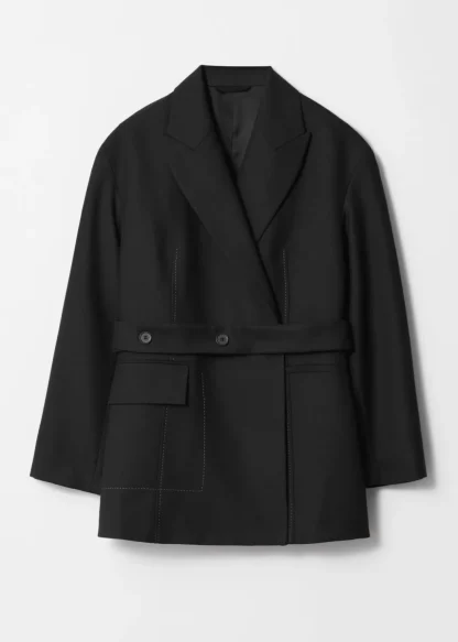 Belted Wool-Blend Blazer | & Other Stories Online