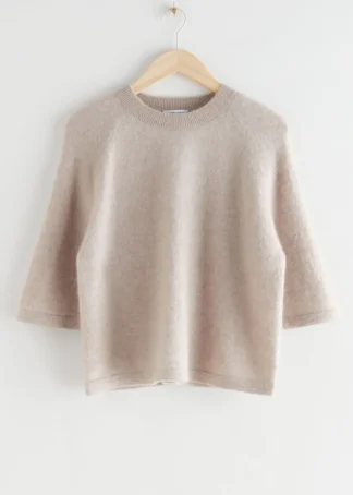 Boxy Alpaca Knit T-Shirt | & Other Stories Fashion