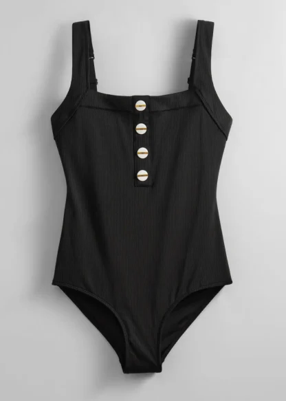 Button-Detailed Swimsuit | & Other Stories Sale