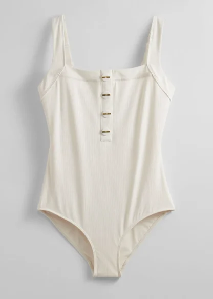 Button-Detailed Swimsuit | & Other Stories Sale