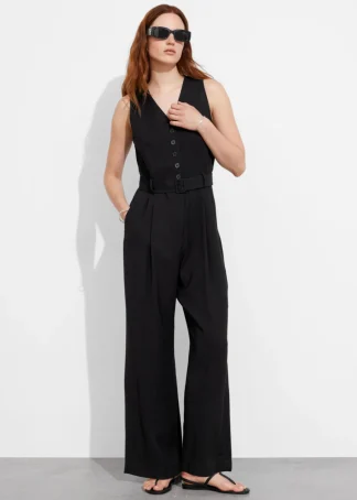 Buttoned Sleeveless Jumpsuit | & Other Stories Online