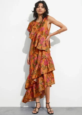 Cascading Ruffle Midi Dress | & Other Stories New