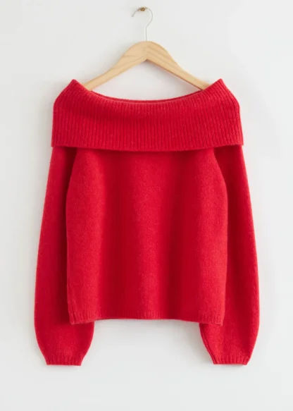 Chunky Off Shoulder Wool Sweater | & Other Stories Clearance