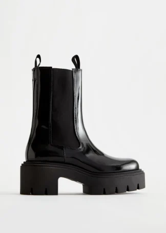 Chunky Platform Chelsea Leather Boots | & Other Stories Outlet