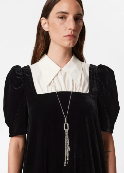 Collared Velvet Mini Dress | & Other Stories Best Sale