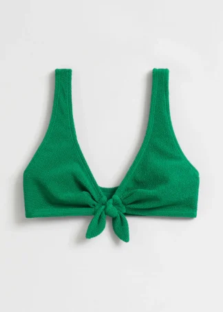 Crepe Knot Tie Bikini Top | & Other Stories Clearance