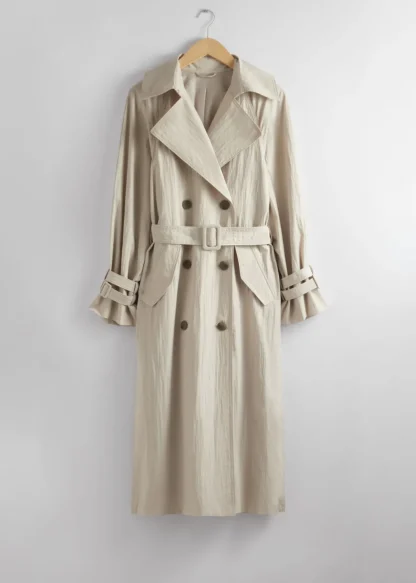 Crinkle-Effect Trench Coat | & Other Stories Shop