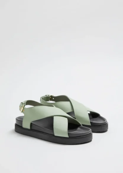 Criss-Cross Leather Sandals | & Other Stories Cheap