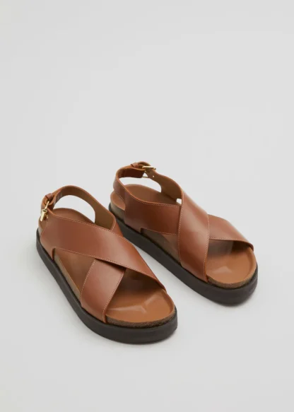 Criss-Cross Leather Sandals | & Other Stories Cheap