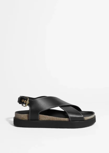 Criss-Cross Leather Sandals | & Other Stories Cheap