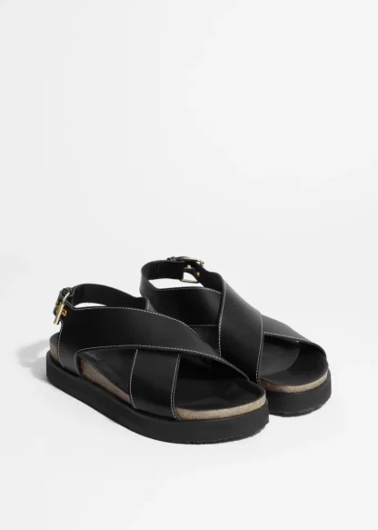 Criss-Cross Leather Sandals | & Other Stories Cheap