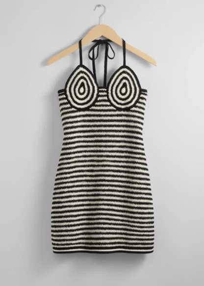 Crocheted Halterneck Mini Dress | & Other Stories Sale