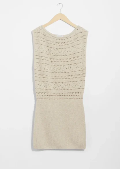 Crocheted Mini Dress | & Other Stories Cheap