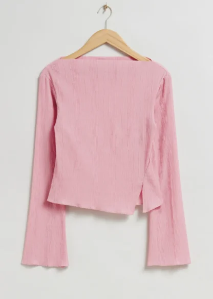 Cropped Asymmetric Frilled Top | & Other Stories Outlet