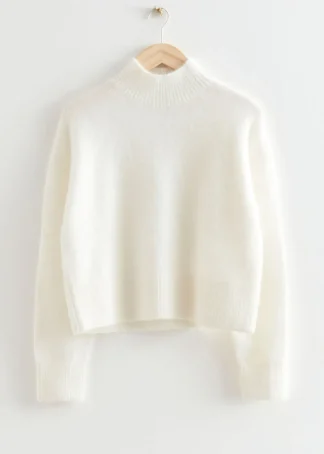 Cropped Mock Neck Knit Sweater | & Other Stories Discount