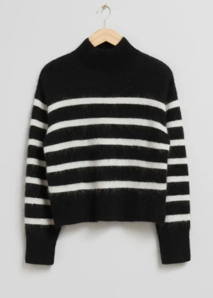 Cropped Mock Neck Knit Sweater | & Other Stories Discount