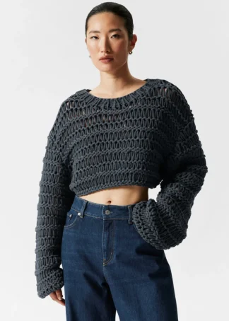 Cropped Open-Stitch Jumper | & Other Stories Best