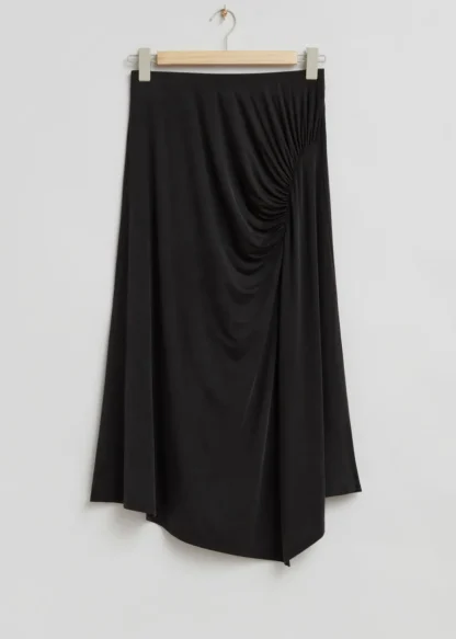 Draped Stretch-Jersey Midi Skirt | & Other Stories Cheap