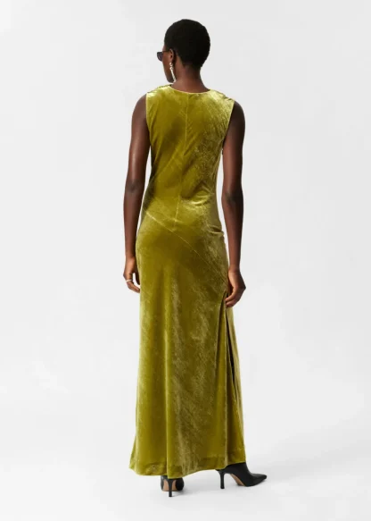 Draped Velvet Maxi Dress | & Other Stories Clearance