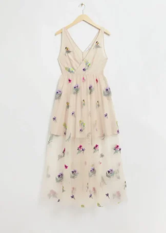 Embellished Gathered Tulle Dress | & Other Stories Best Sale