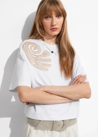 Embroidered Boxy T-Shirt | & Other Stories New