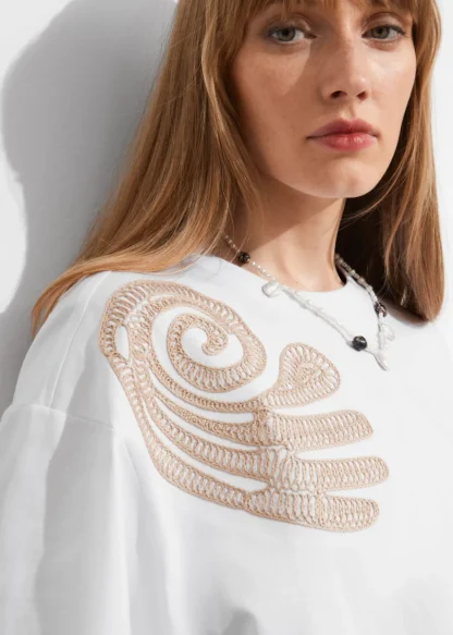 Embroidered Boxy T-Shirt | & Other Stories New