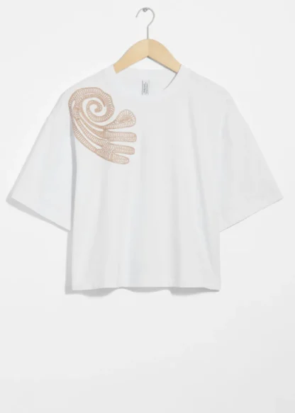 Embroidered Boxy T-Shirt | & Other Stories New