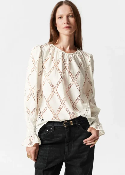 Embroidered Frill-Cuff Blouse | & Other Stories Best