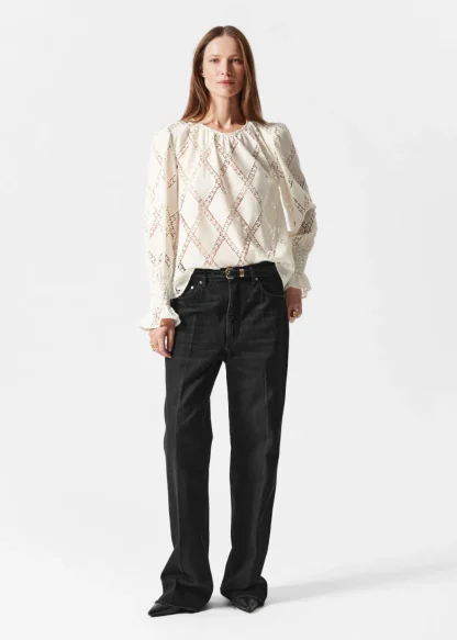 Embroidered Frill-Cuff Blouse | & Other Stories Best