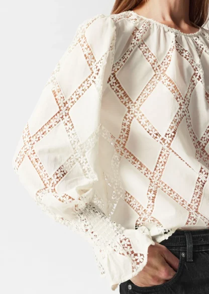 Embroidered Frill-Cuff Blouse | & Other Stories Best