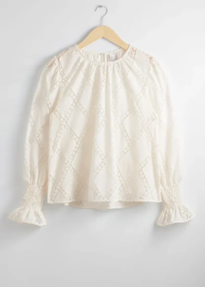 Embroidered Frill-Cuff Blouse | & Other Stories Best