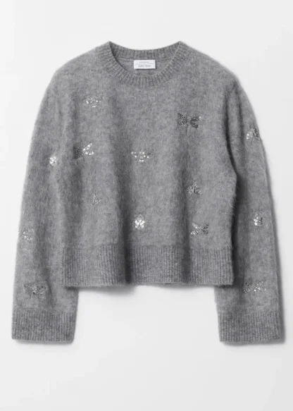 Embroidered Merino-Blend Jumper | & Other Stories Cheap