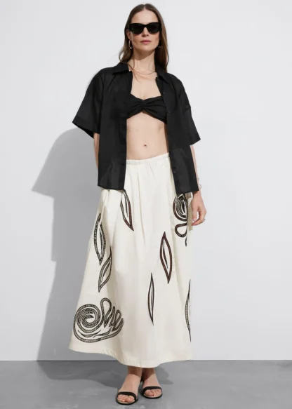 Embroidered Midi Skirt | & Other Stories Discount