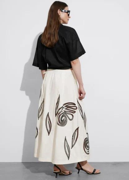 Embroidered Midi Skirt | & Other Stories Discount