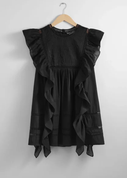 Embroidered Ruffle Mini Dress | & Other Stories Best Sale