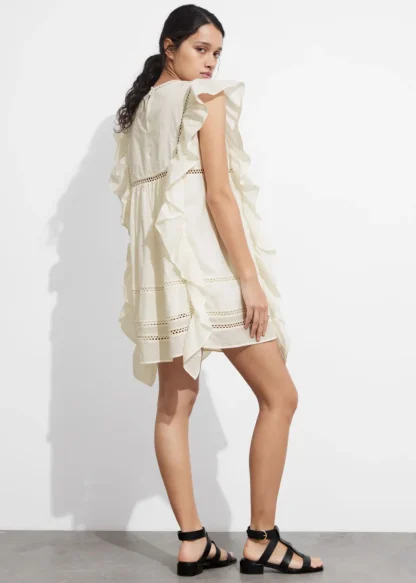 Embroidered Ruffle Mini Dress | & Other Stories Best Sale