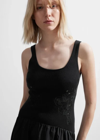 Embroidered Tank Midi Dress | & Other Stories Store