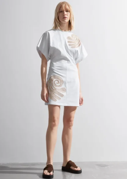 Embroidered T-Shirt Mini Dress | & Other Stories Shop