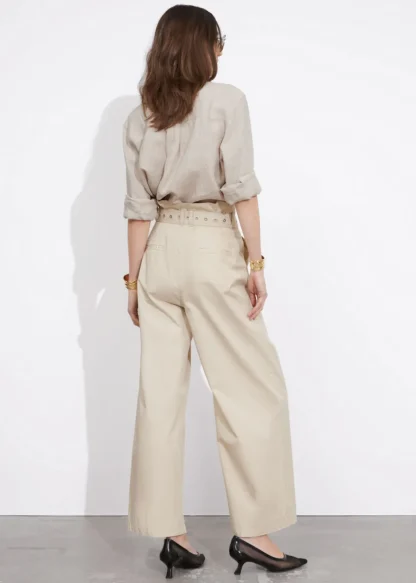 Eyelet-Belt Paperbag Trousers | & Other Stories Best Sale