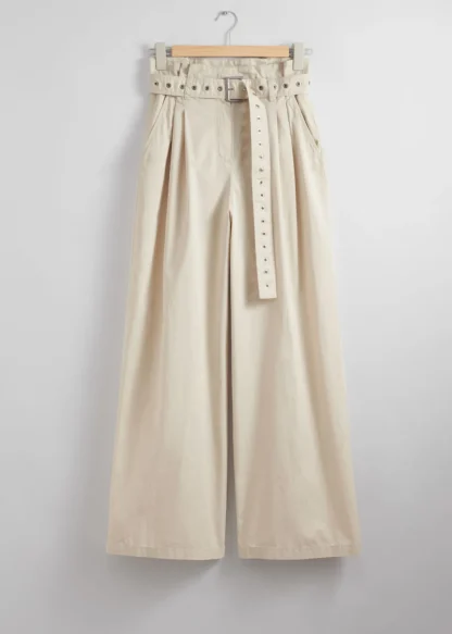 Eyelet-Belt Paperbag Trousers | & Other Stories Best Sale