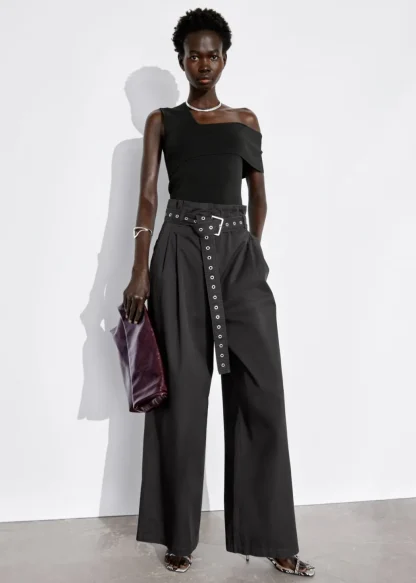 Eyelet-Belt Paperbag Trousers | & Other Stories Best Sale