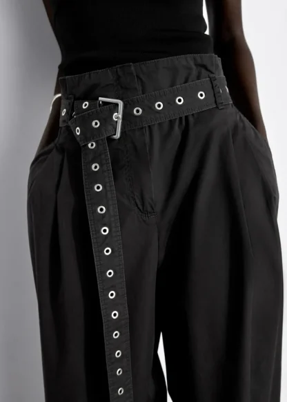 Eyelet-Belt Paperbag Trousers | & Other Stories Best Sale