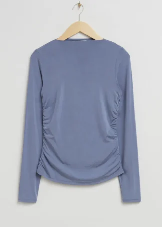 Fitted Boat Neck Ruched Top | & Other Stories Discount